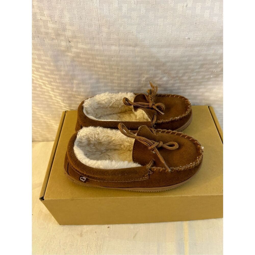 Lamo kids slippers brown‎ fur 12y